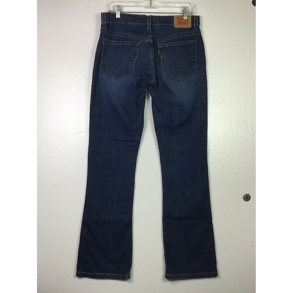 Levi 515 Jeans Nouveali Womens Size 8M Blue Denim dark Wash Boot cut‎ Western